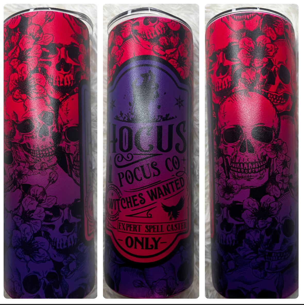 Hocus Pocus Skeleton tumbler