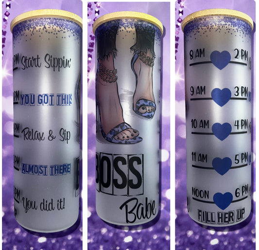 Boss Babe frosted tumbler