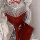 Blinged Out Glittered Up Wine glass