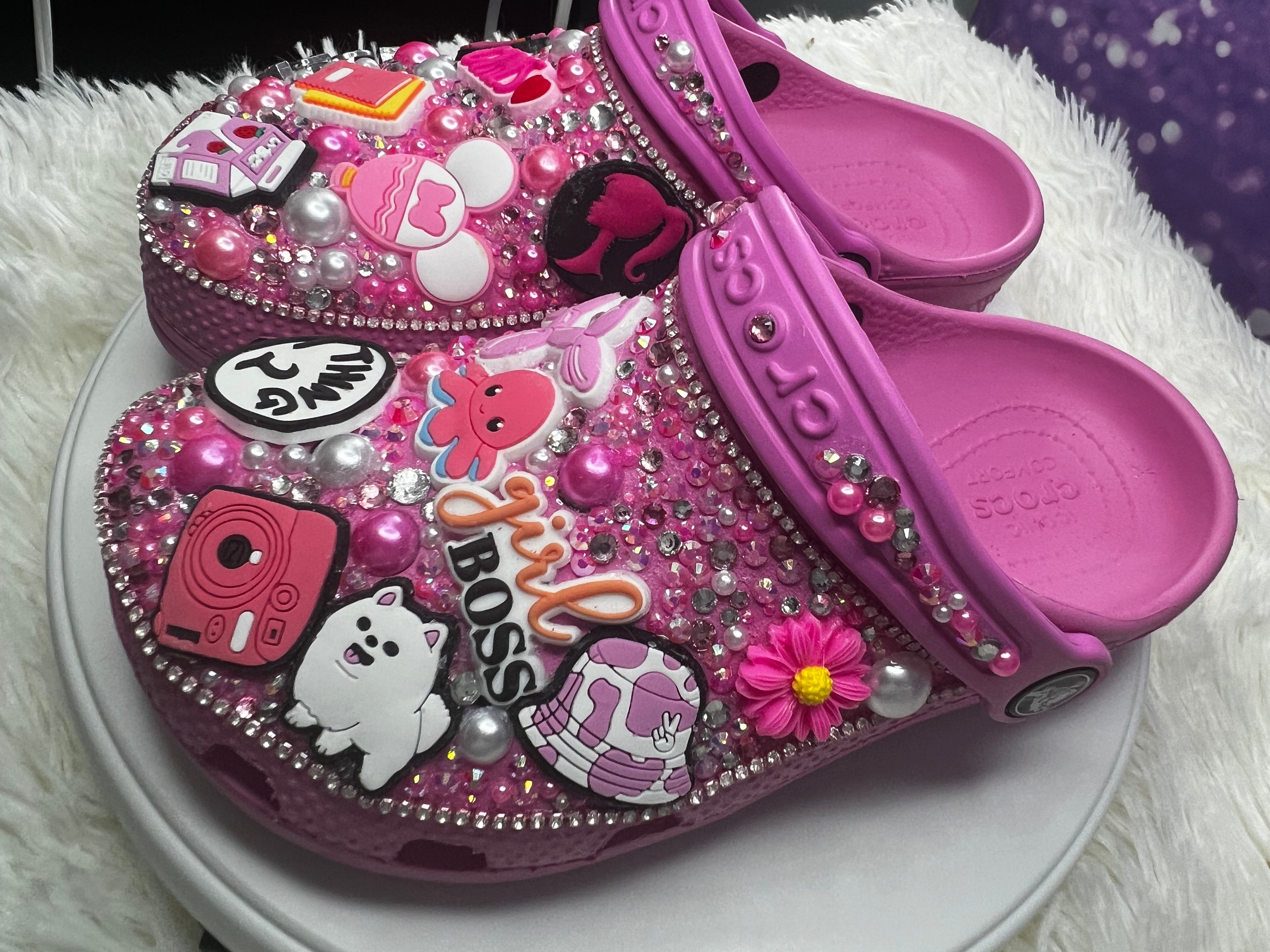 Size 5 Kids shops Krocs Costumized