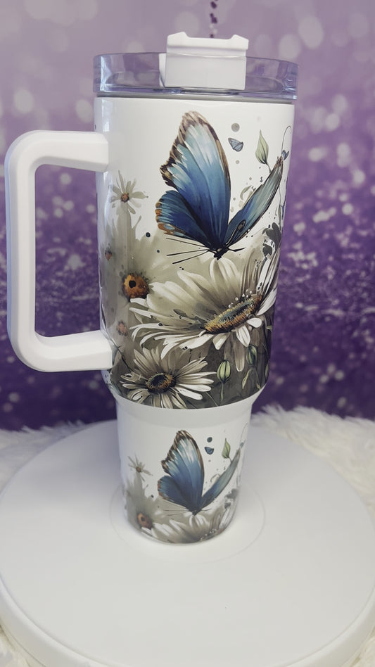 Butterfly 40oz tumbler
